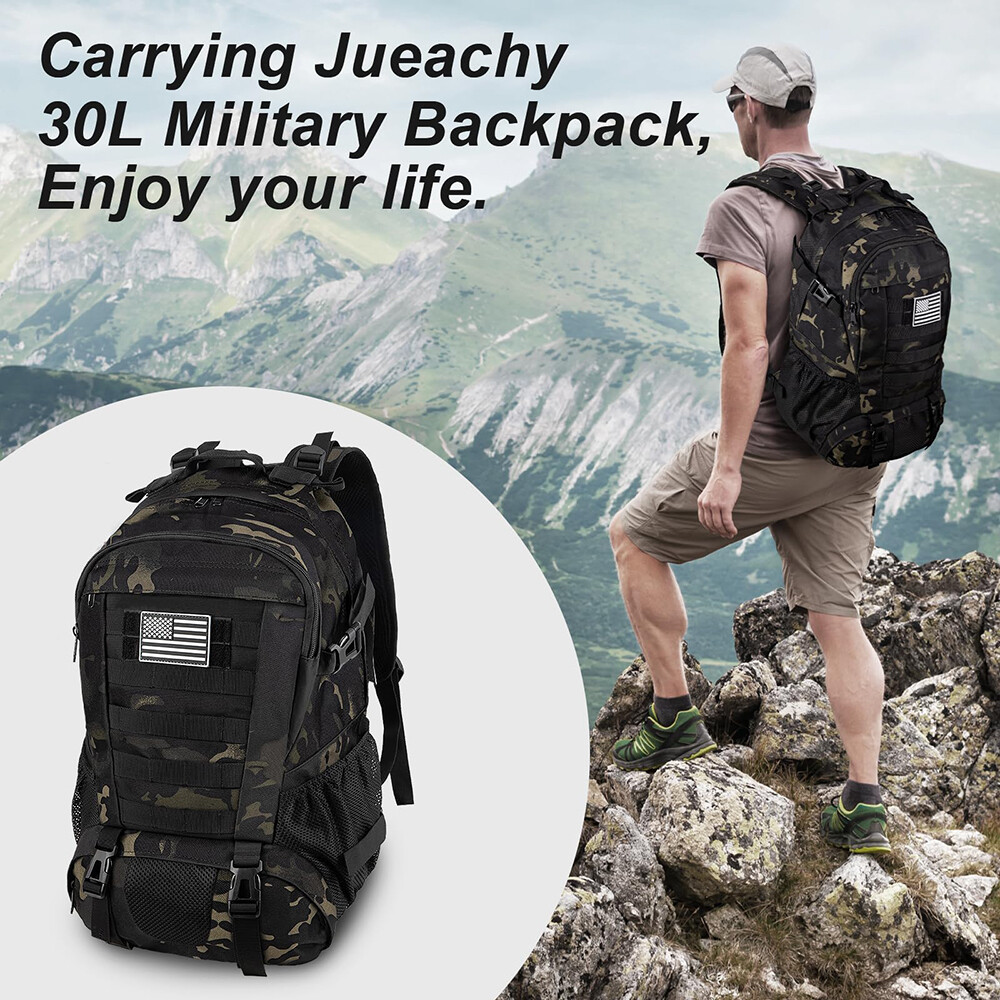 30L Tactical Backpack Waterproof – Perfect for College & Outdoor Adventures