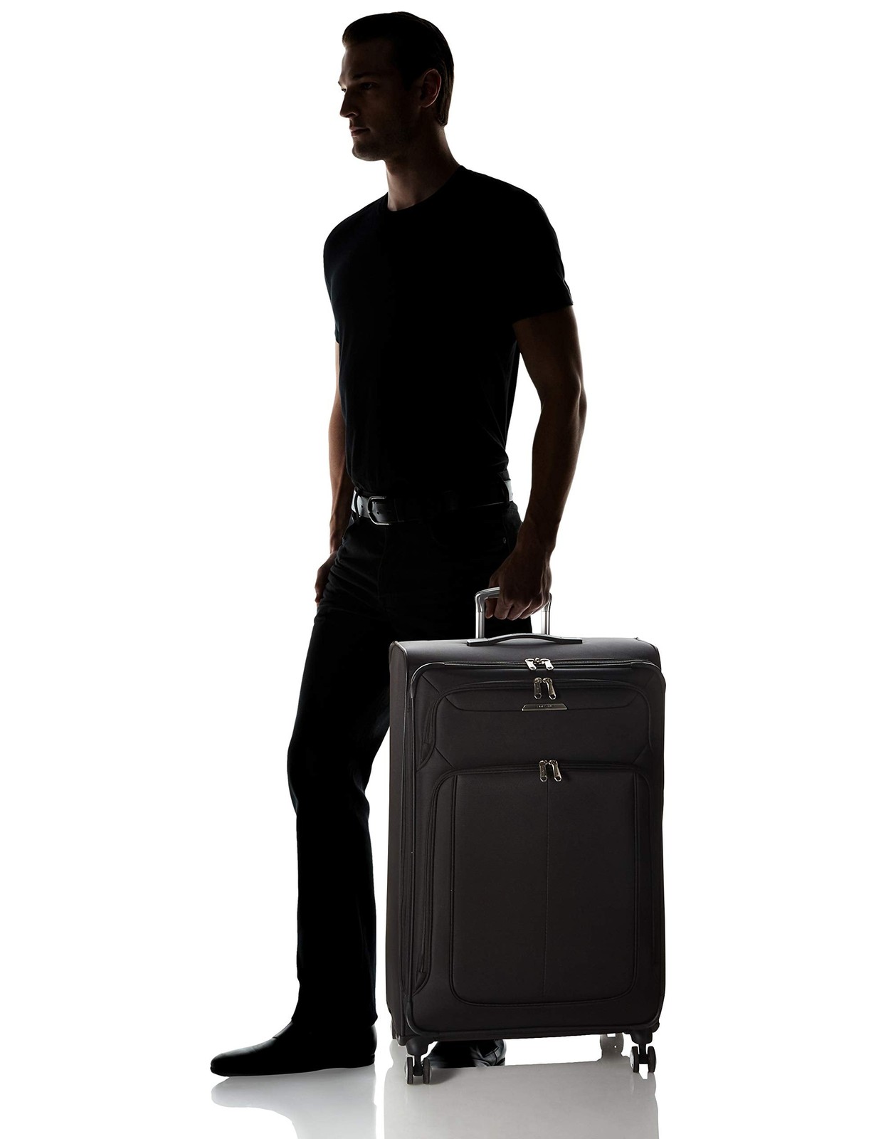 Samsonite SoLyte DLX 29-Inch Expandable Spinner Black Checked Large 29 Inch U1