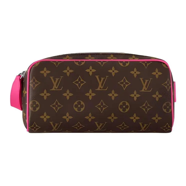 LOUIS VUITTON Dopp Kit Leather Wash Bag Men 10.6×5.1×5.9 in