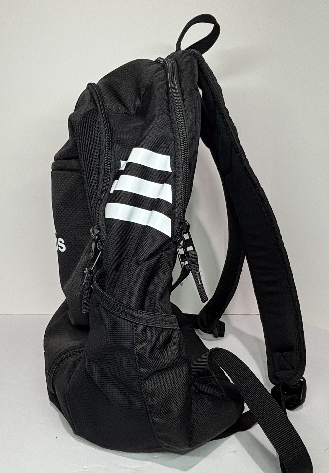 Adidas Backpack Black/White Green Wipe Clean Interior