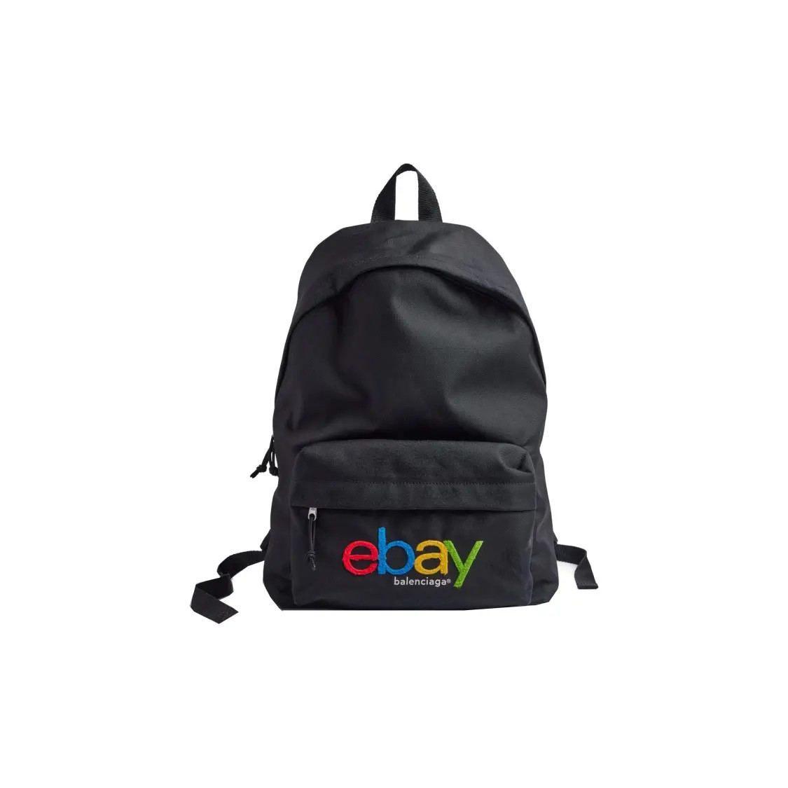 Balenciaga Explorer Brand Logo Zip Closure Backpack Men’s Black 13.7×7.8×18.5 in