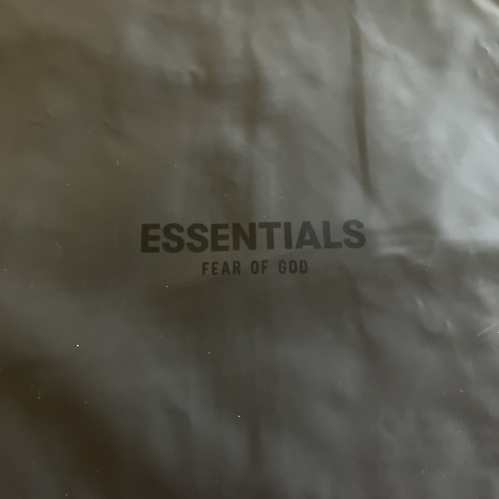 Lot of 4 Fear of God Essentials Shirt Ziploc Slide Clothing Dark Retail Bags LG