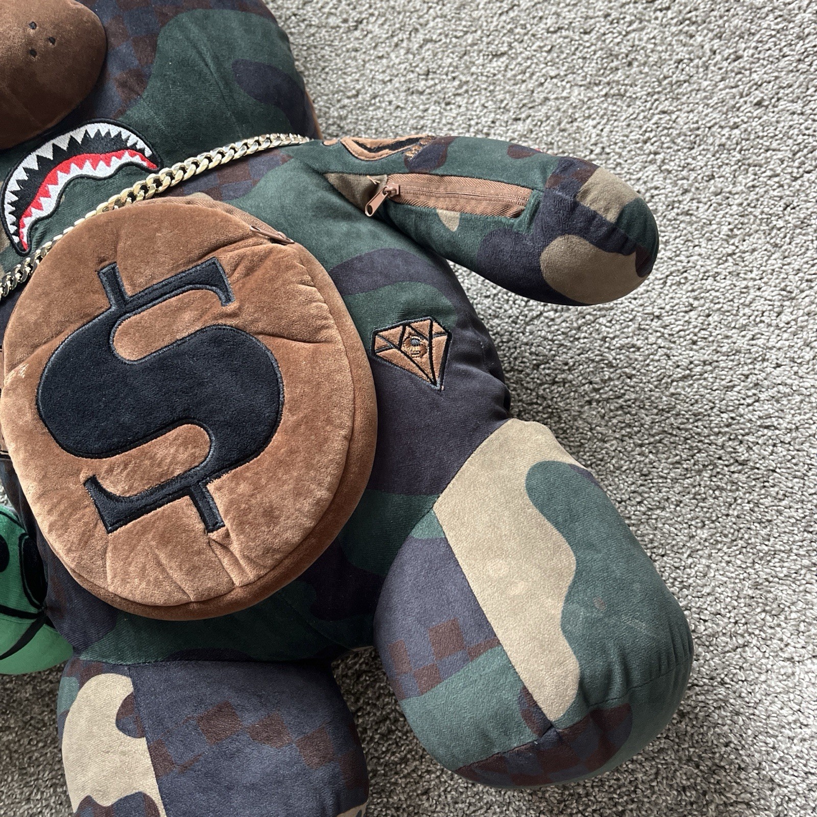 Sprayground Camo Bear Backpack