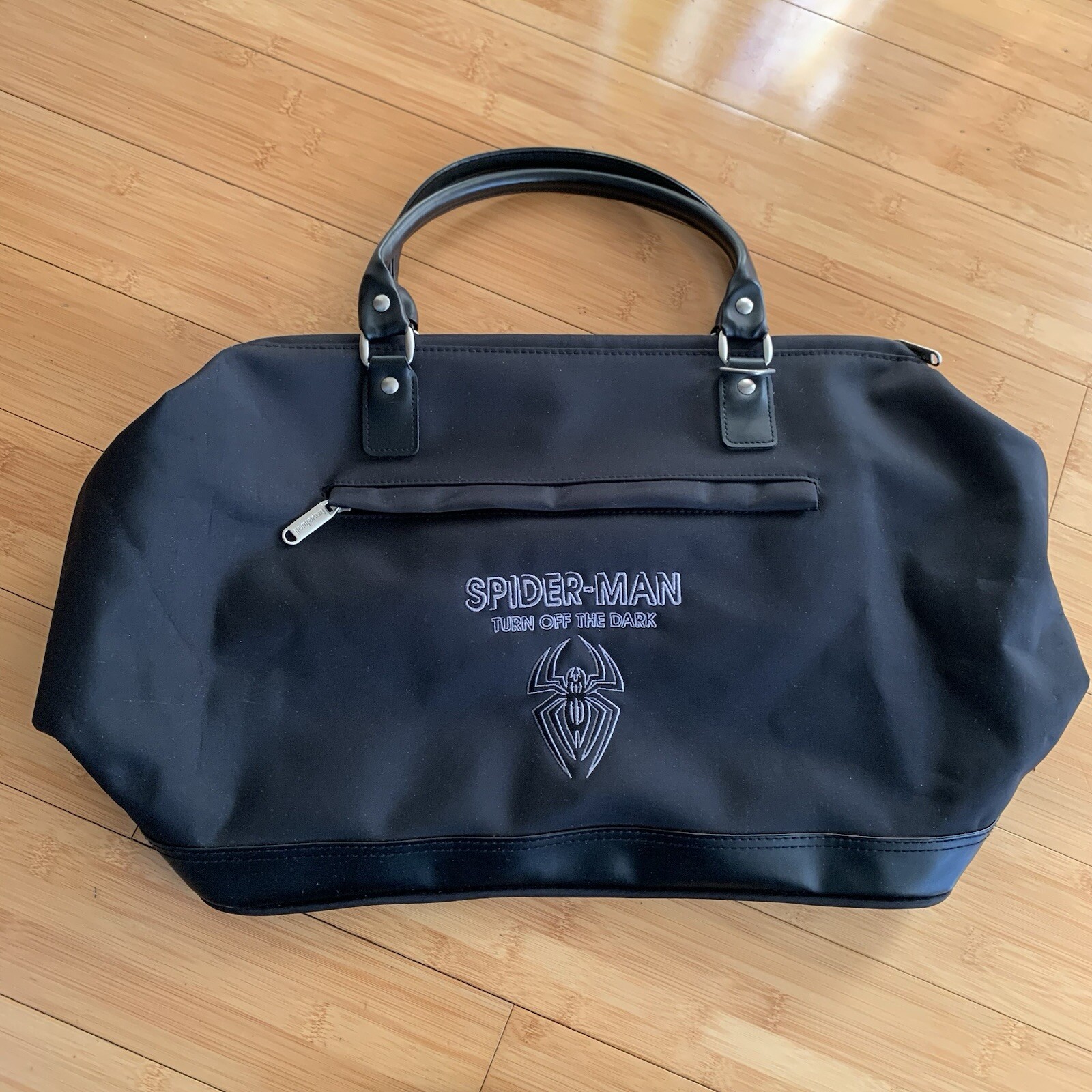 Spider-man Turn Off The Dark Cast Duffle Bag Mint. Very Rare