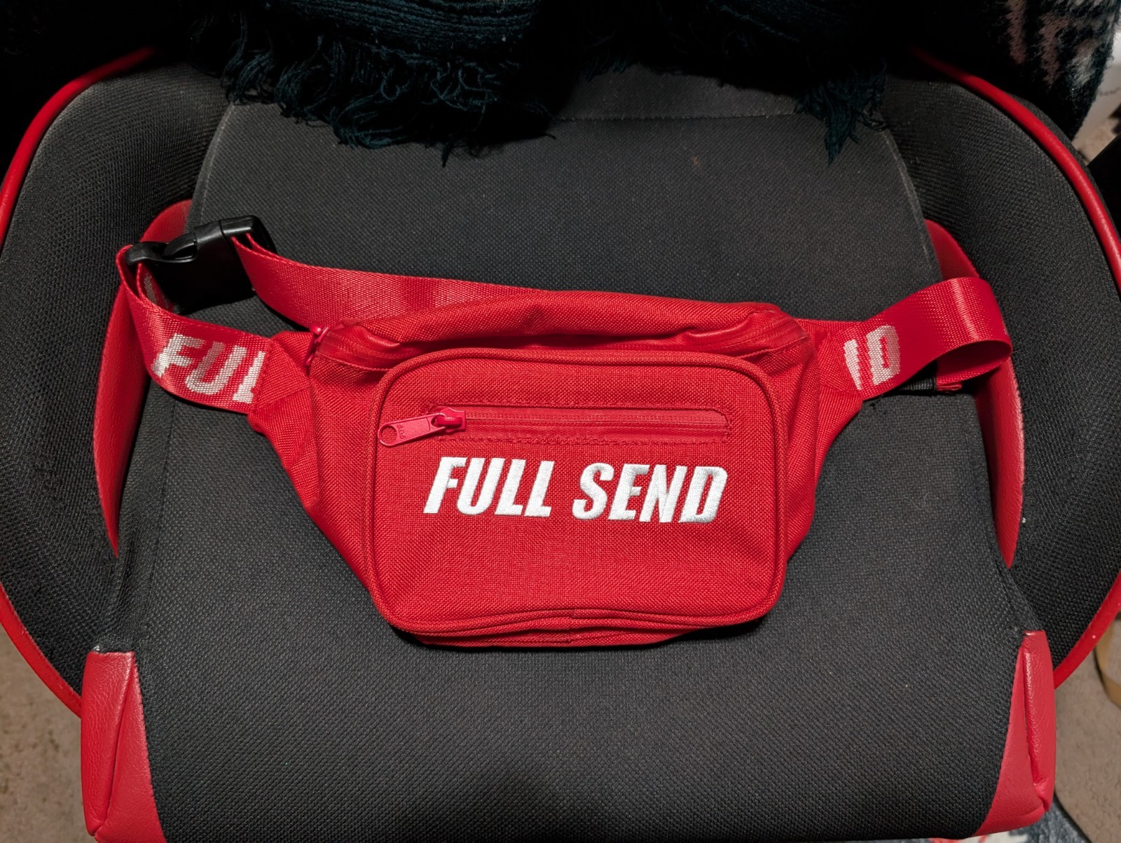 Full Send Fanny Pack Red Official Nelk Boys Red Fanny Pack