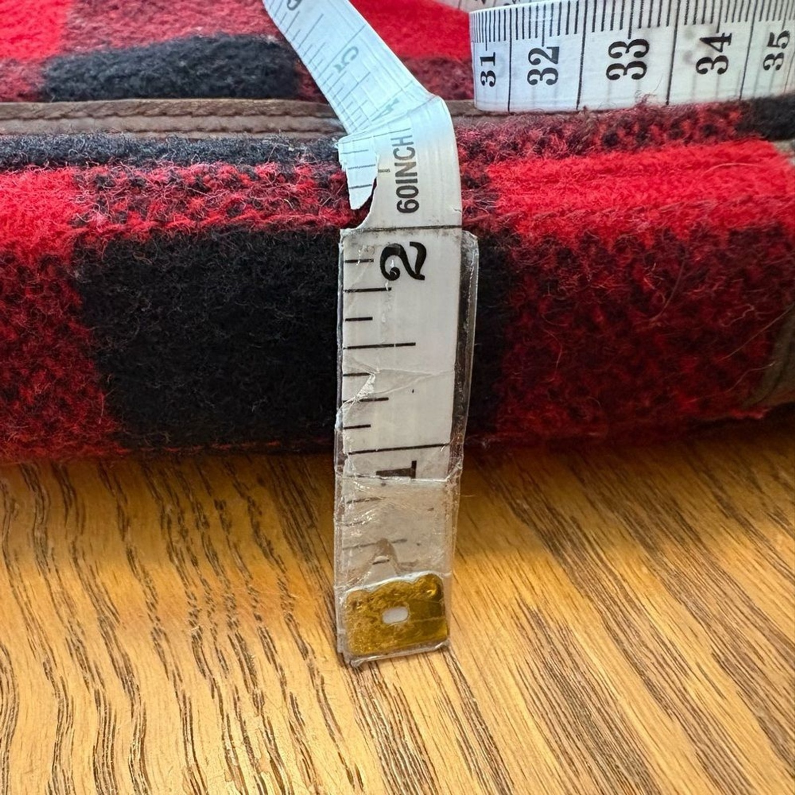 J. Crew Men’s Red Black Buffalo Plaid Messenger Bag Computer Bag