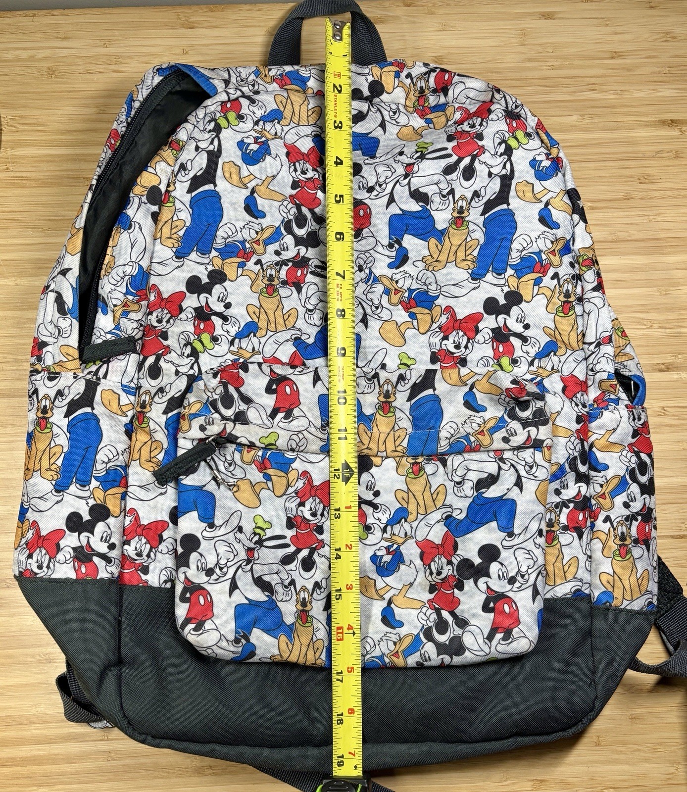 Disney Store Mickey Mouse & Friends Backpack School Minnie Goofy Pluto FREE SHIP