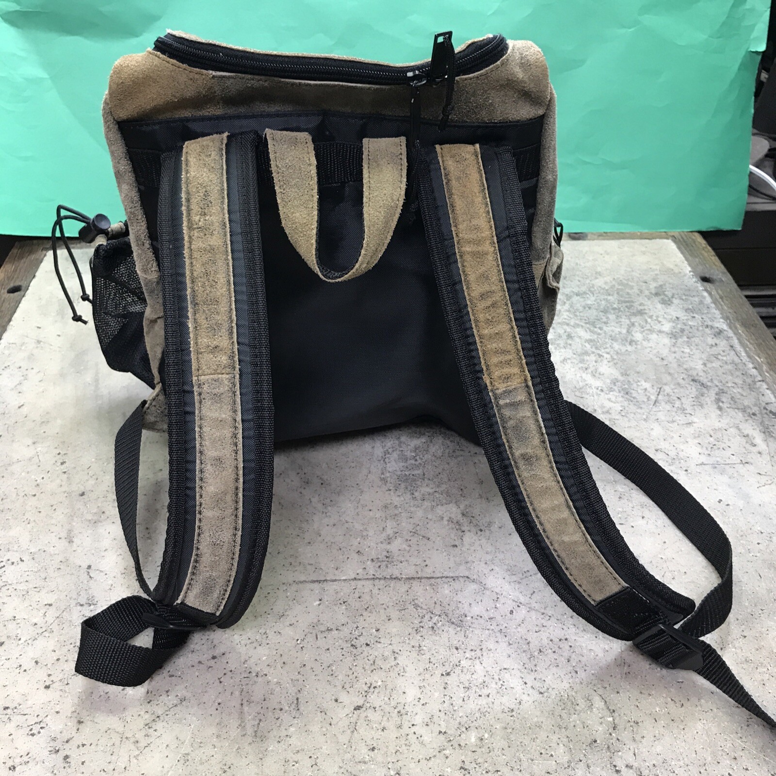 Wilsons Suede Leather Backpack Brown M. Julian Travel School Nice Cond Fast Ship