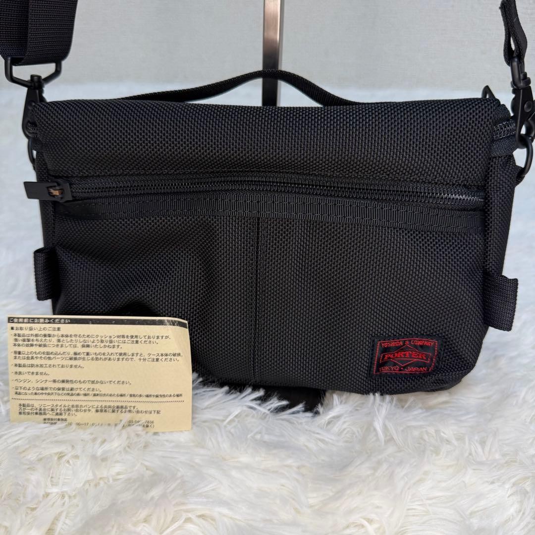 Authentic PORTER×SONY 2WAY Camera Bag Black Nylon 13cm x 23cm x 9cm Good Conditi