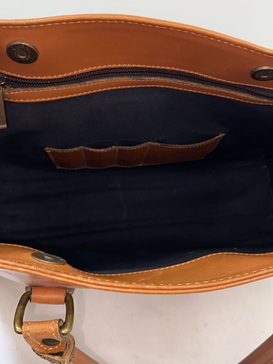 TUSTING Leather Bag, Brown, Solid Color
