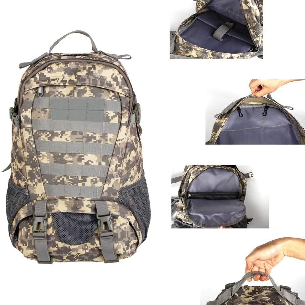 Military Tactical Backpack Army Molle Bug Out Bag Rucksack Travel Hiking Camping