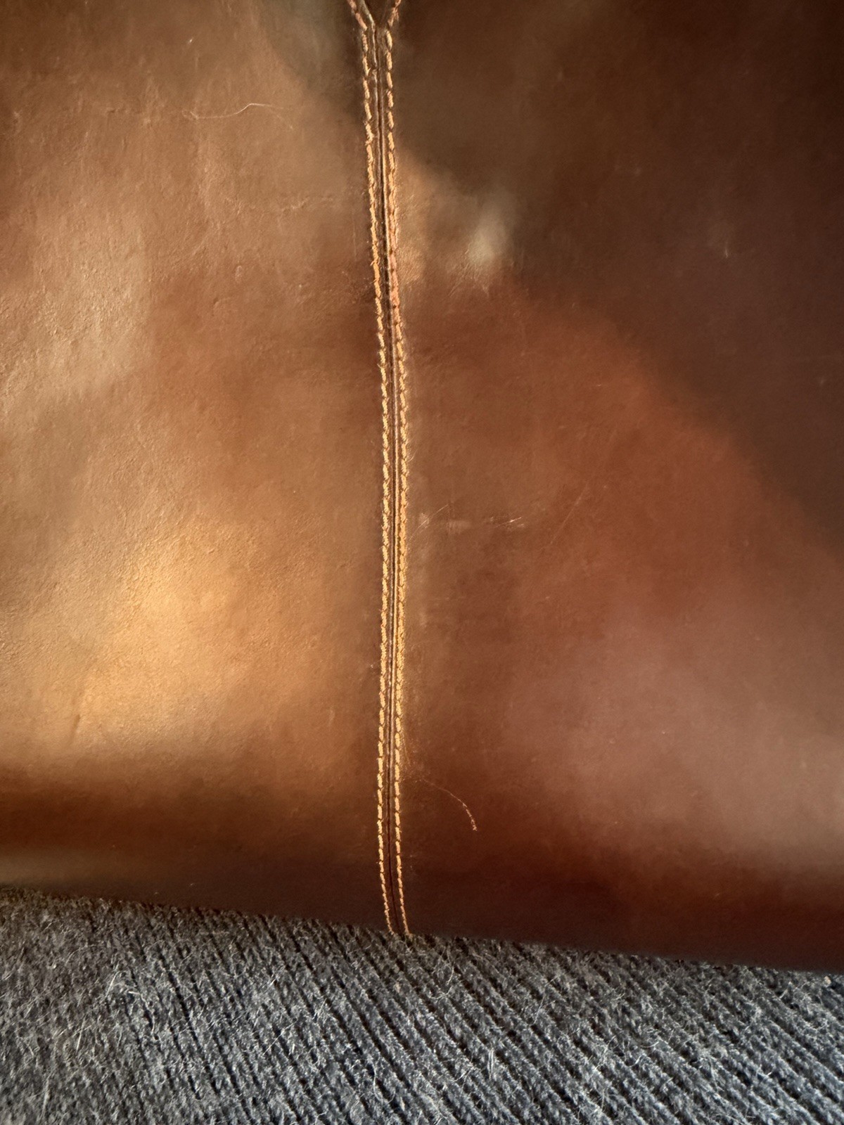 Johnston and Murphy Brown Leather Soft Side Briefcase Vintage