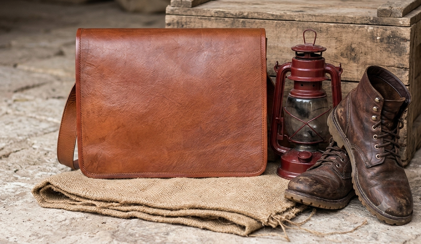 Handmade Pro max Leather Vintage Laptop Messenger Briefcase Satchel Bag