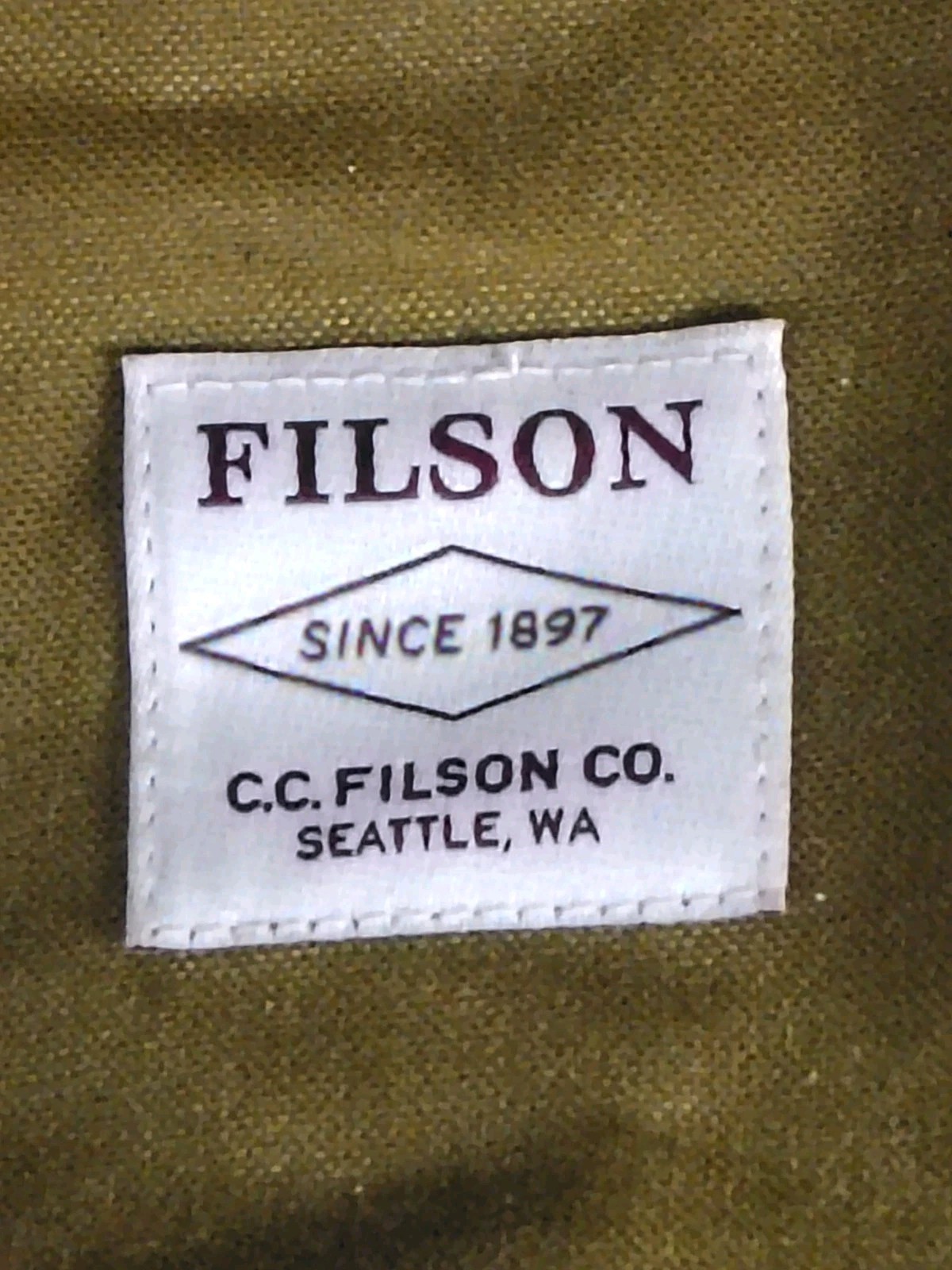 FILSON Rugged Outdoor Backpack Beige Durable Travel Daypack Classic Style