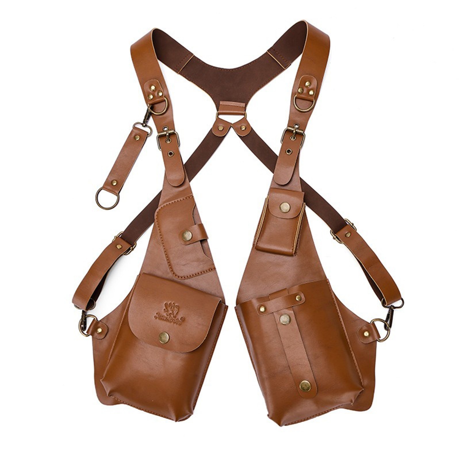 Mens Adjustable Anti-Theft Underarm Shoulder Bag PU Leather Wallet Holster Bag