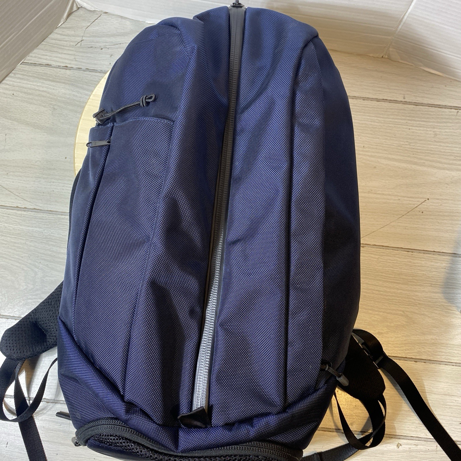 Aer Duffel Gym Work Backpack Laptop Bag Navy Blue Cordura Nylon Excellent