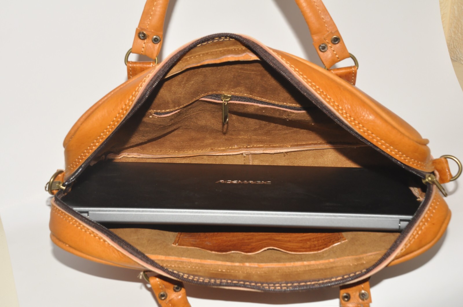 Leather document holder, Leather briefcase,Laptop briefcase,moroccan leather bag