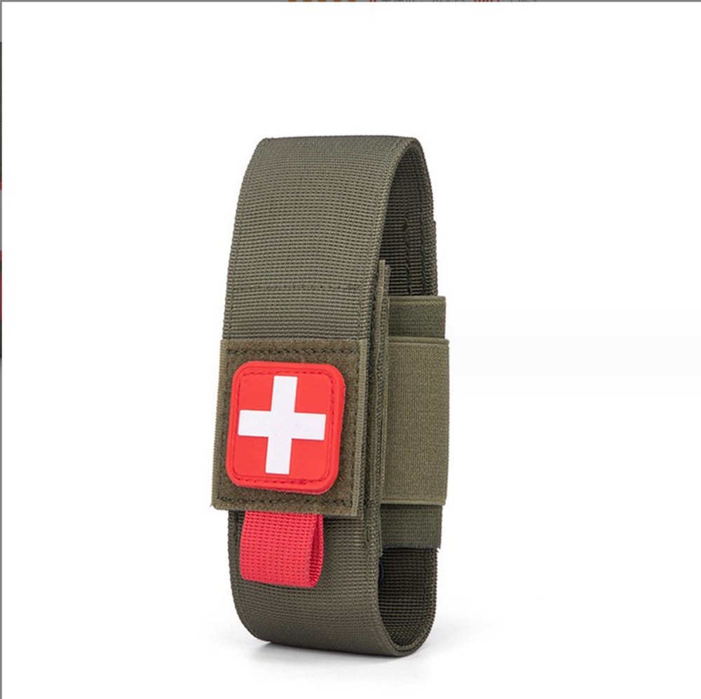 Nylon Waist Pack Tactical Molle First Aid Kit Outdoor Medical Khaki Small Pouch