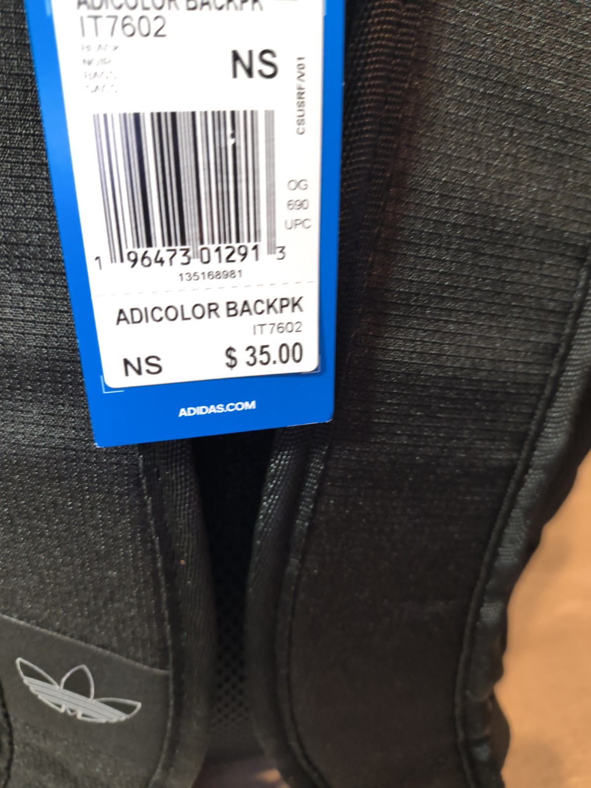 Adidas / ADICOLOR Backpack /IT7602/ Black / L