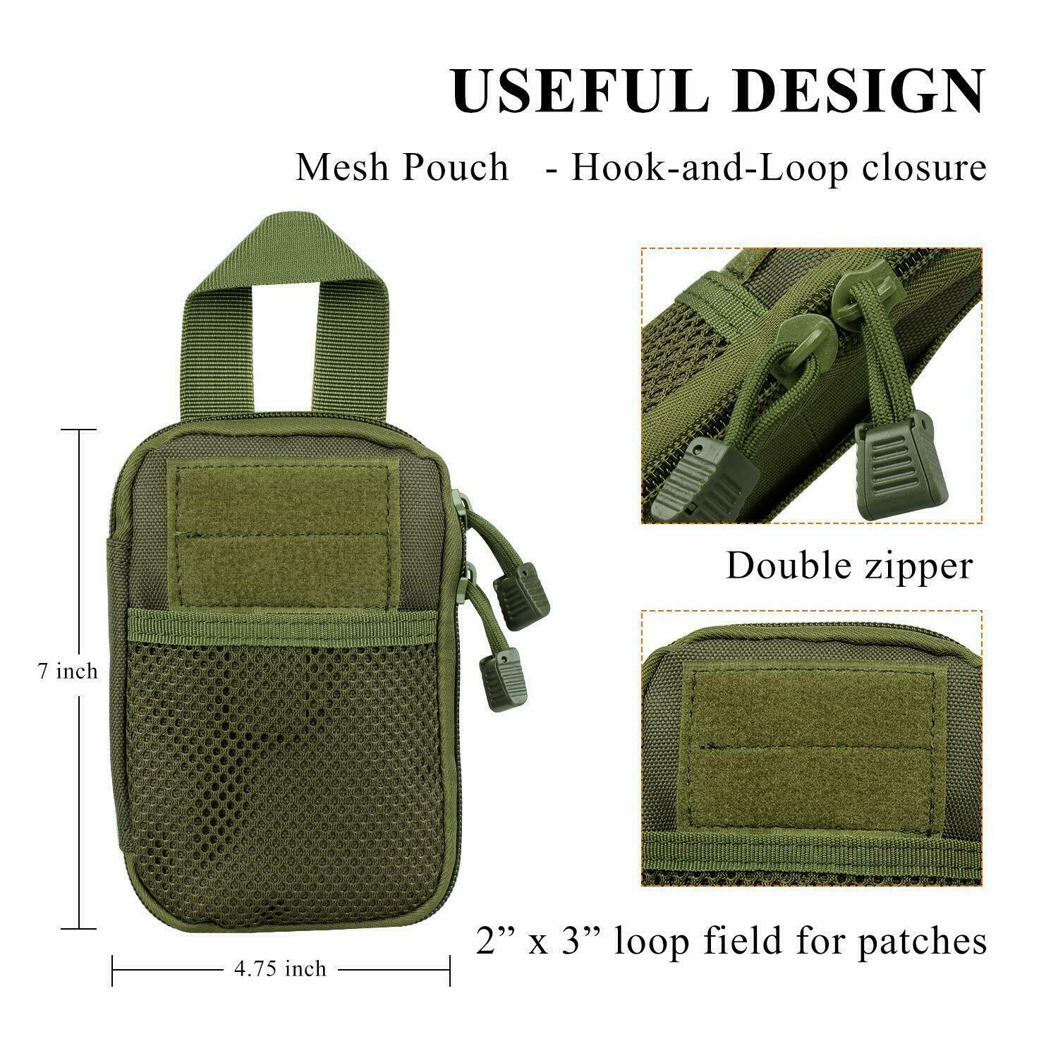 Tactical Compact EDC Small Utility Pouch Waist Bags Sundries Storage Admin Pouch