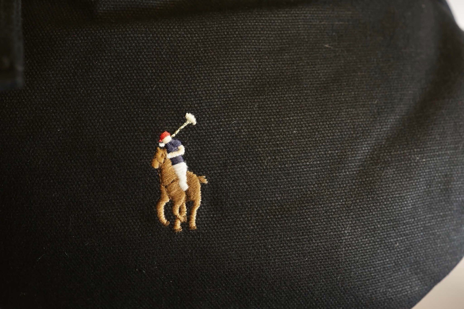 Polo Ralph Lauren Black Crossbody Sling Bag Mens One Size Adjustable Zip