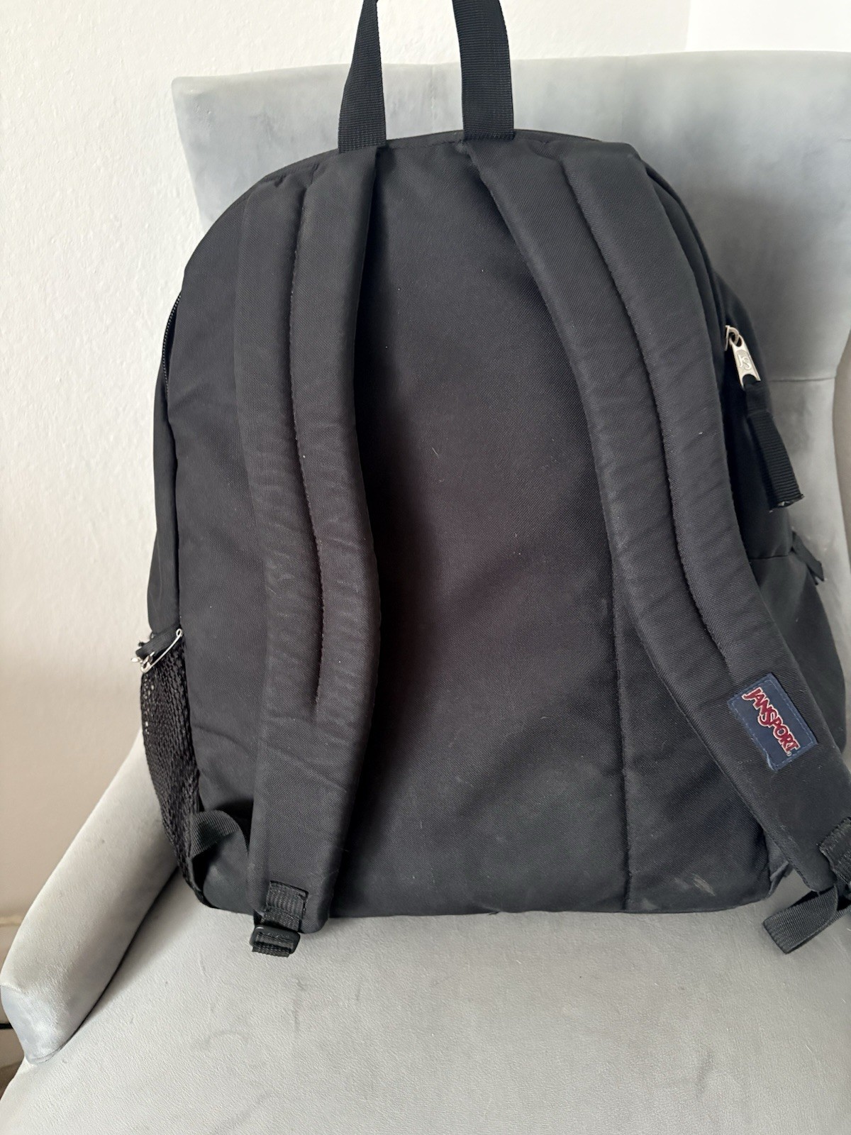 JanSport Big Student Laptop Backpack 34L Black Go Big or Go Home 15 Inch Sleeve