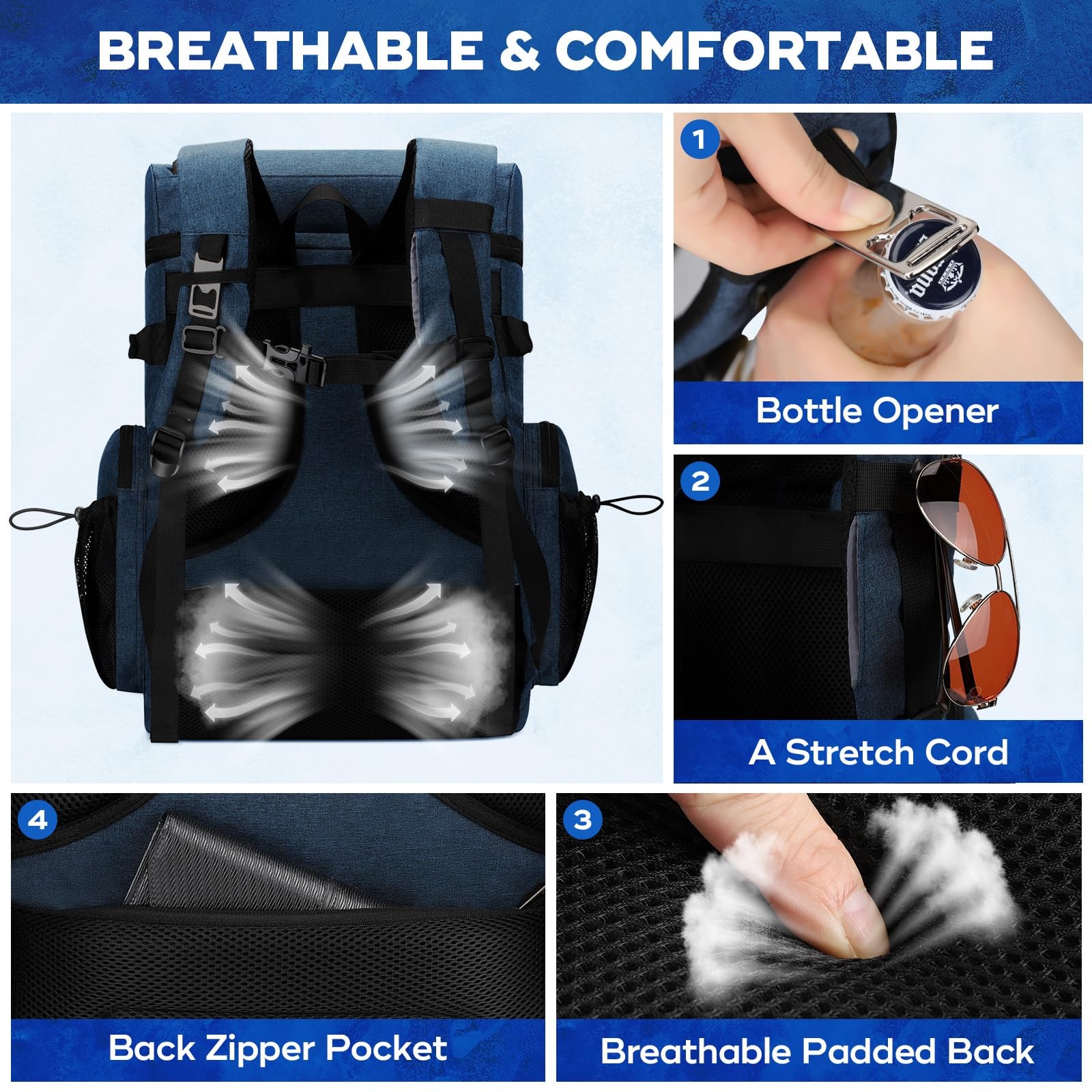 Maelstrom Backpack Cooler,Soft Lightweight Leakproof Cooler Backpack,35 Can I…