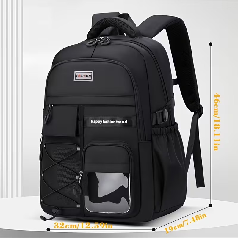 Large Capacity School Backpack Laptop Bookbag Multi Pocket College Travel Bag