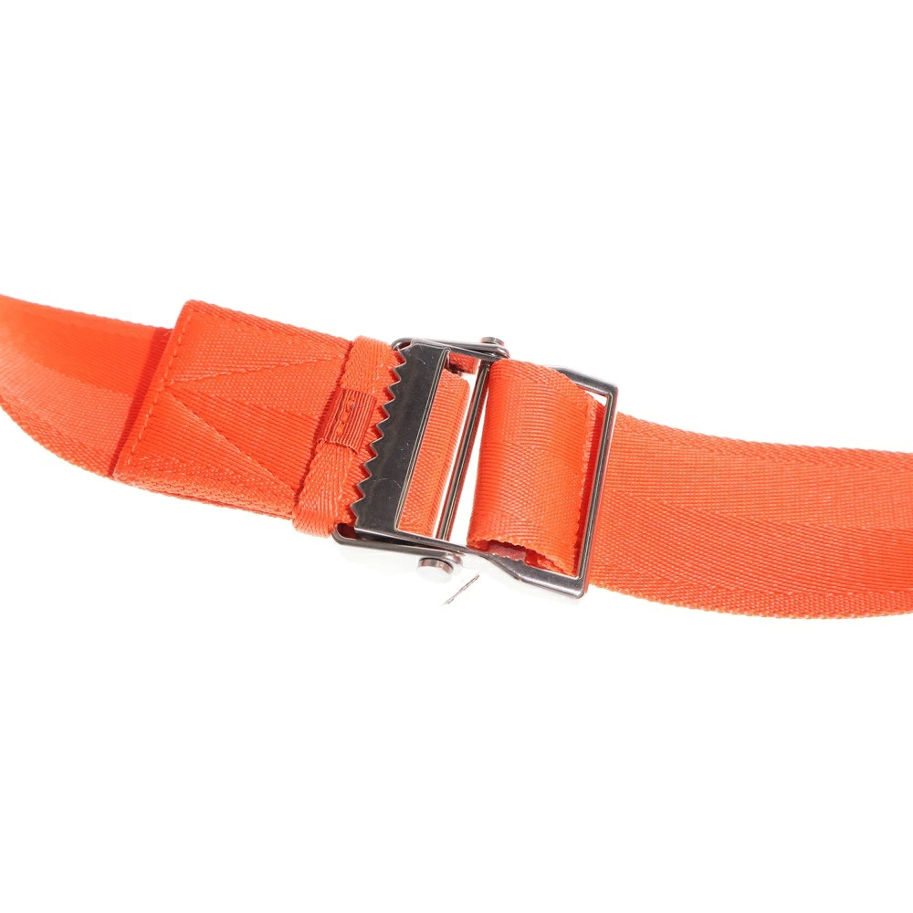 Bottega Veneta Webbing Intrecciato Nylon Canvas Shoulder Bag Orange 66850 V0P51