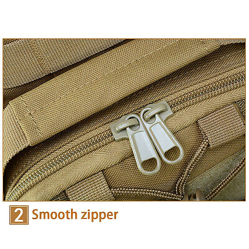 Men Backpack Molle Tactical Sling Chest Pack Shoulder Bag Outdoor Hiking Travel