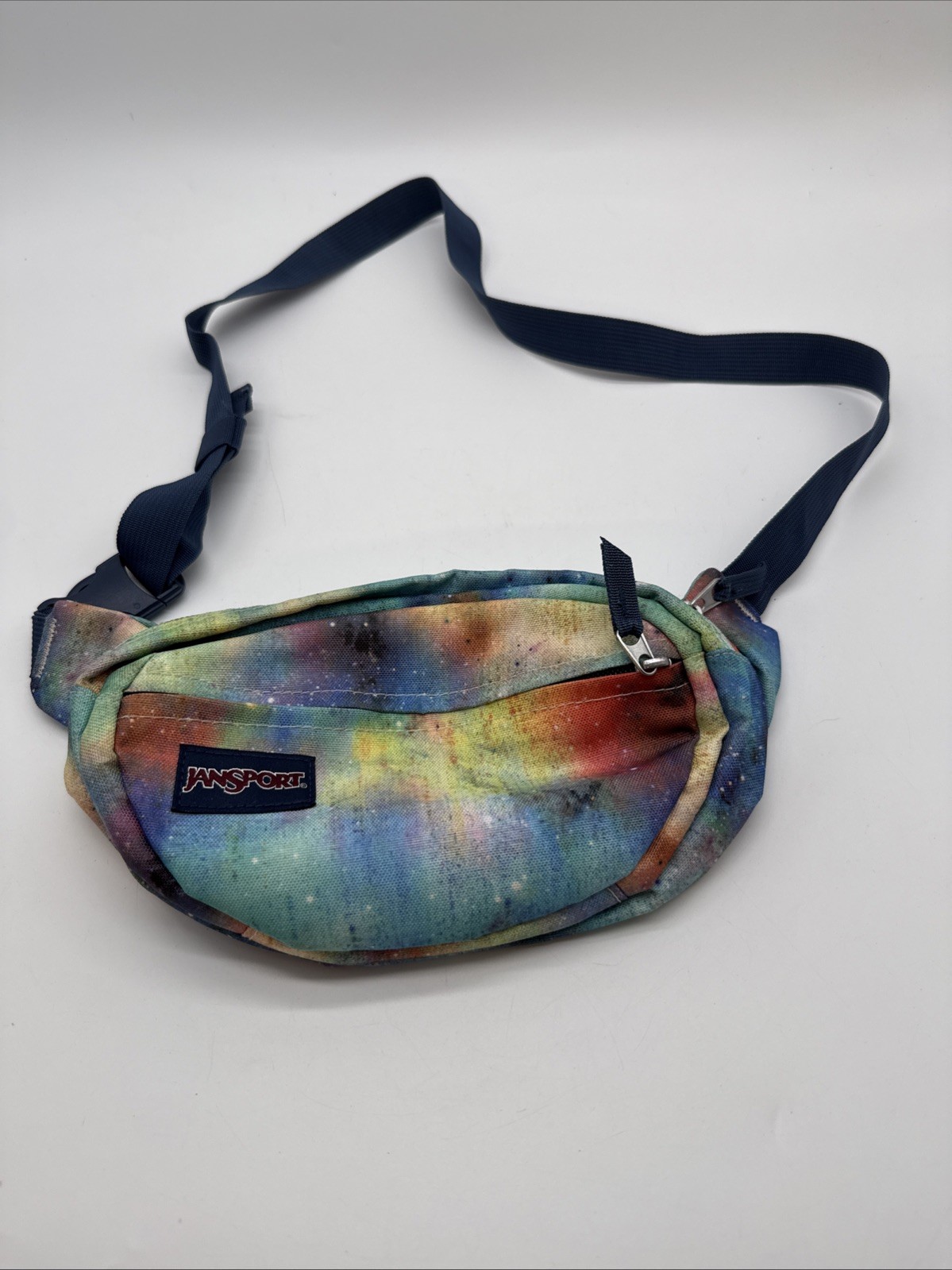 Vintage 90s Y2K Jansport fifth ave fanny pack Dye Bomb Made In China 7214141216