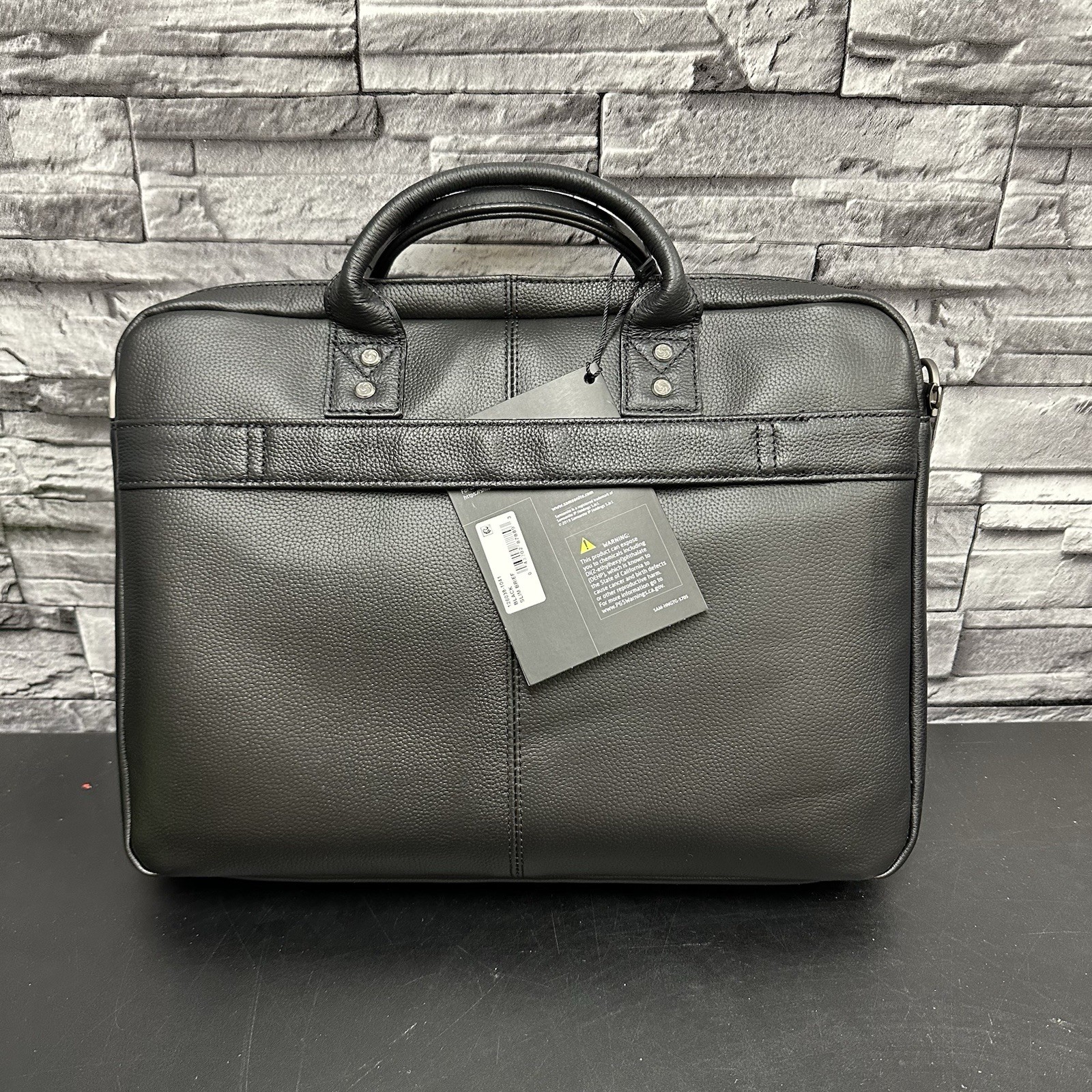 Samsonite Classic Leather Toploader Black 126038-1041