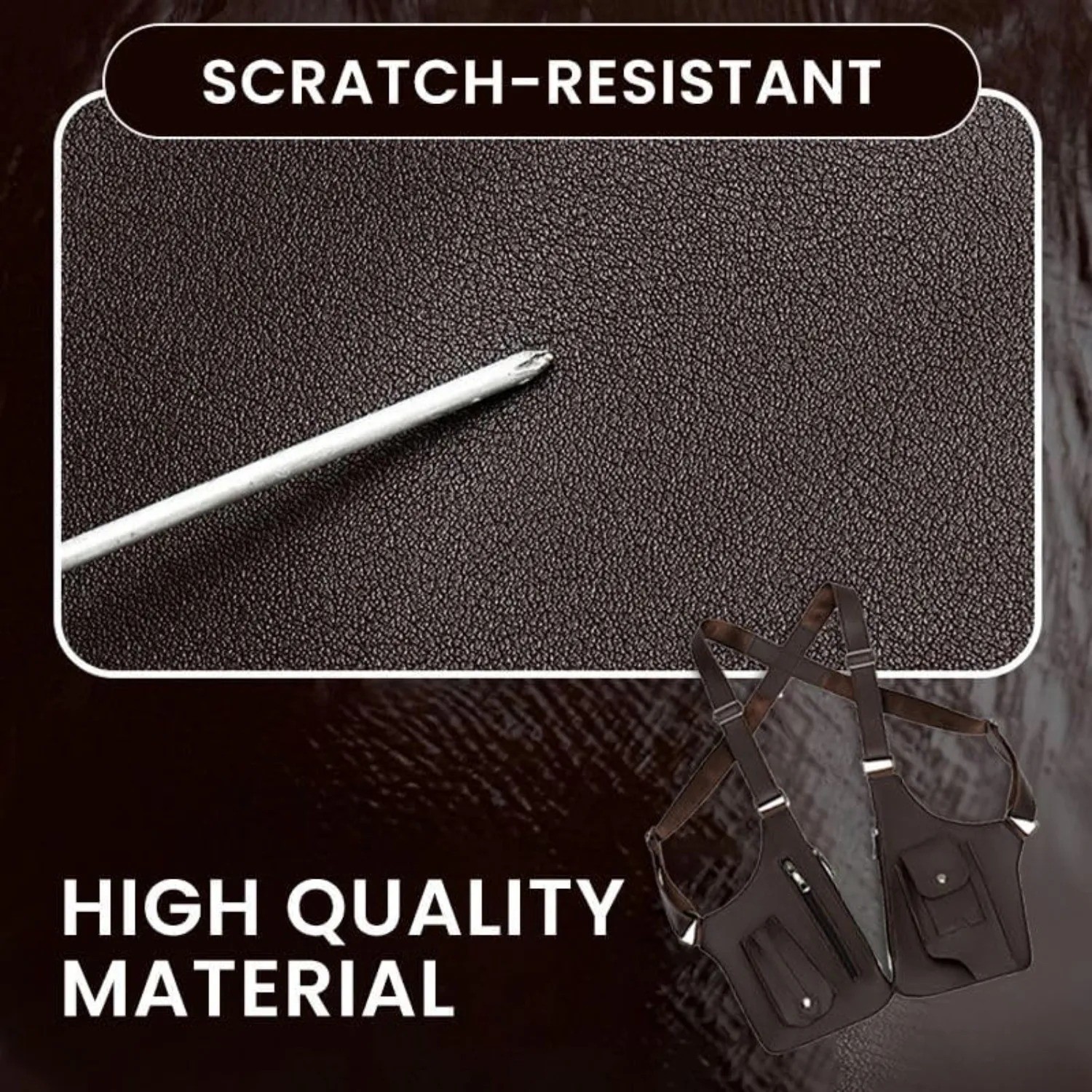 Adjustable Anti-Theft Underarm Shoulder Bag PU Leather Wallet Holster Bag