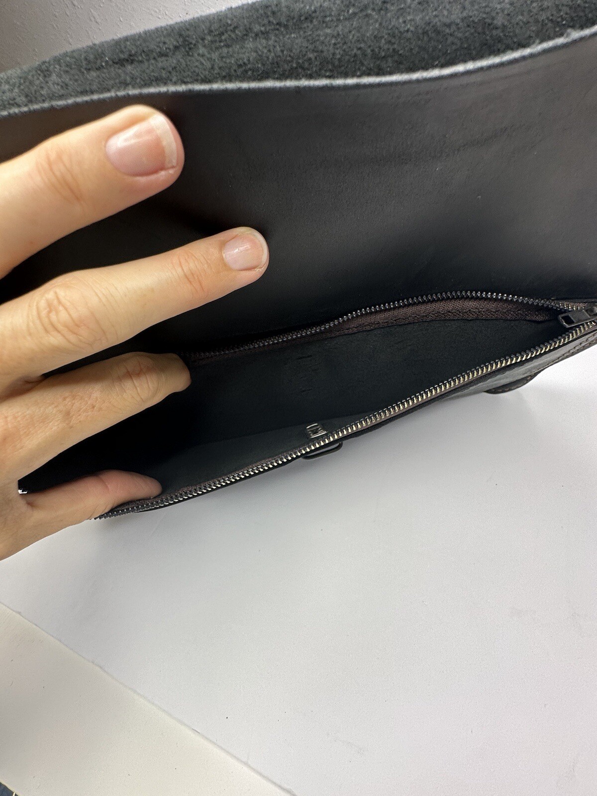 Attache Black Leather Handmade Briefcase Jude 1:2 Mercy Peace Love Abundance
