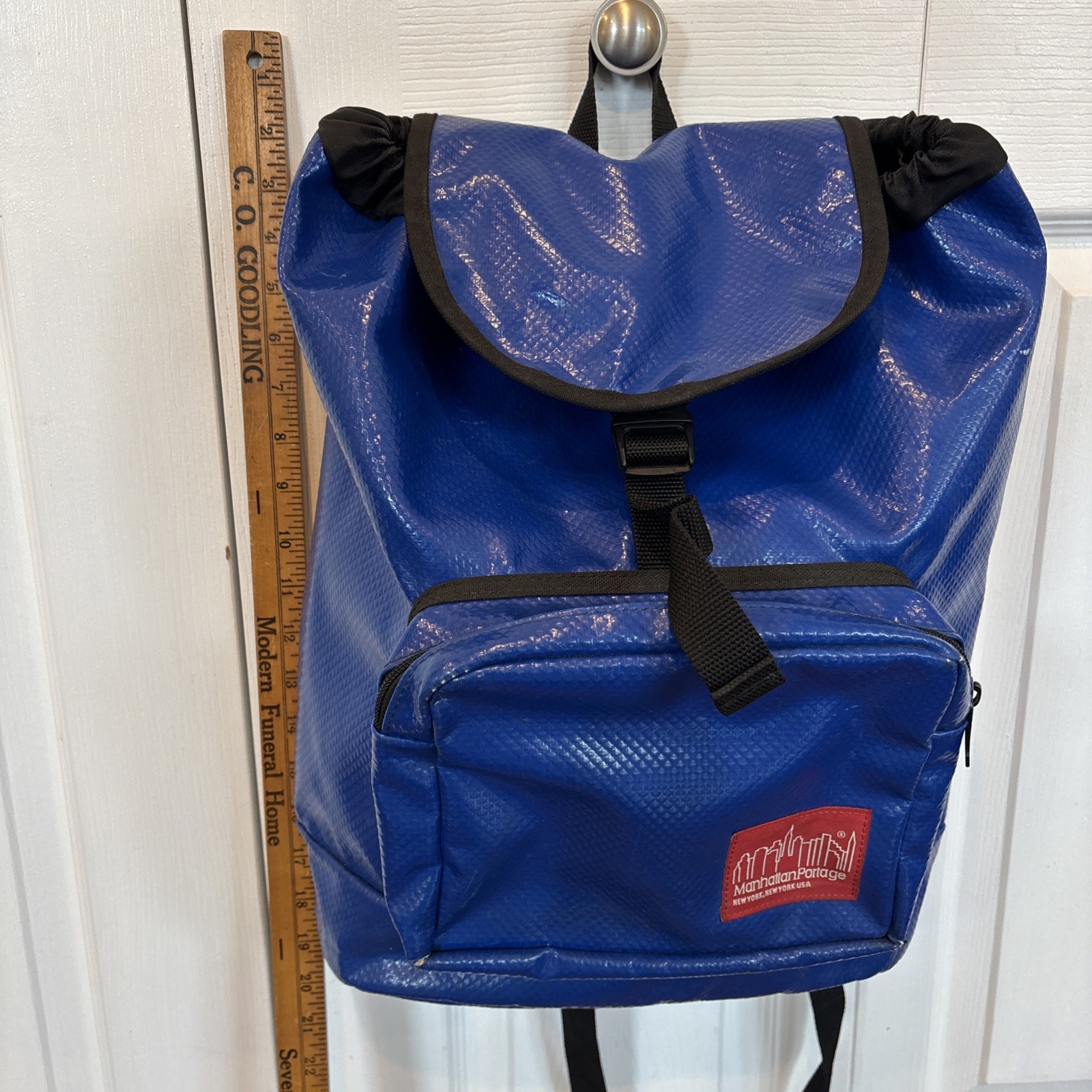 Manhattan Portage Blue Backpack – Blue Drawstring Top