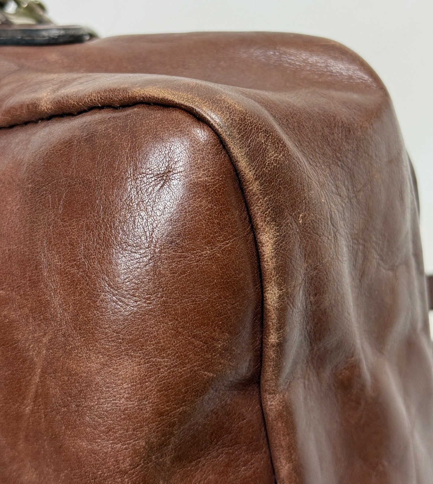 Herz Bag Leather Handmade 2way Multifunctional Shoulder Brown Unisex