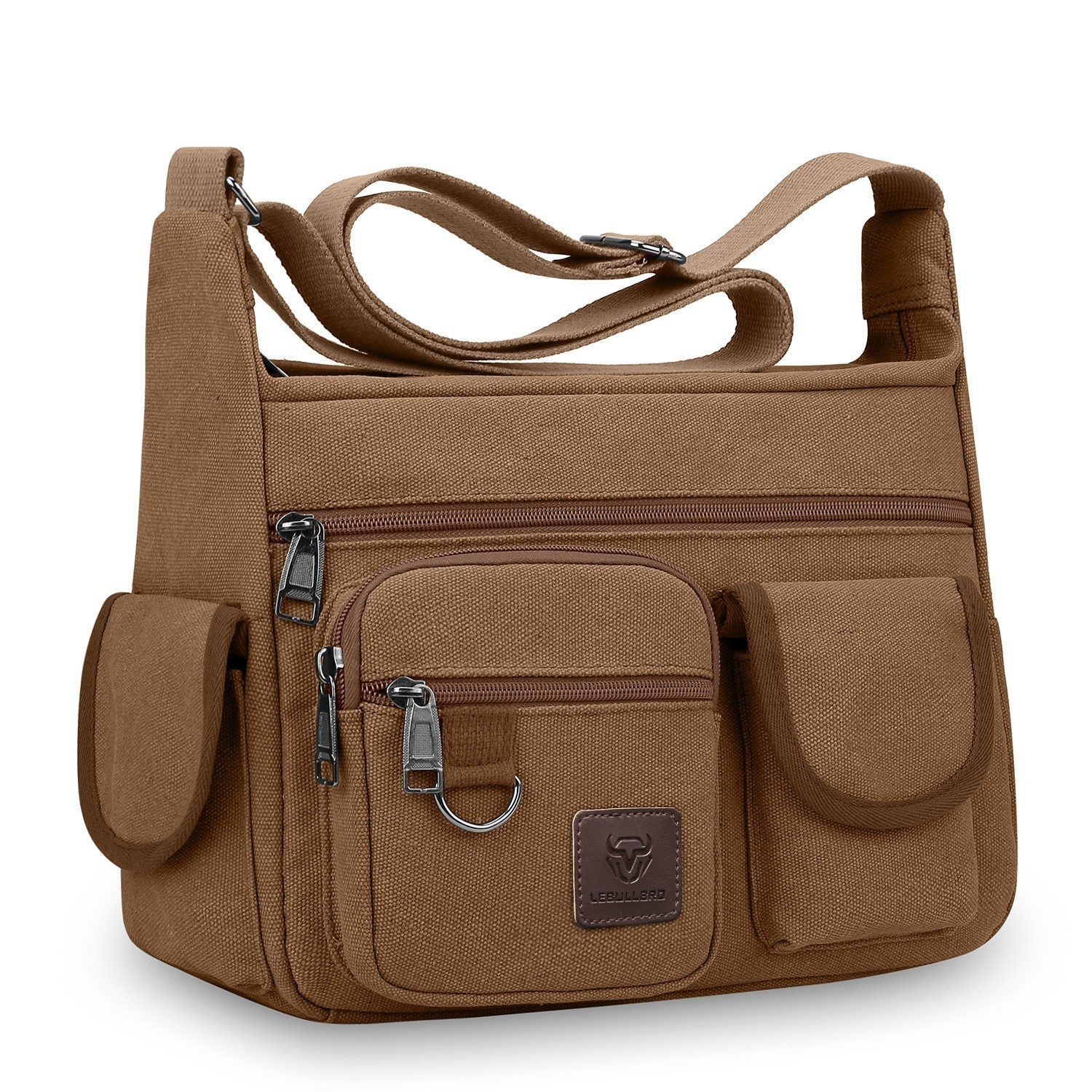 Men’s Vintage Canvas Messenger Bag Durable Crossbody Shoulder Daily Commute