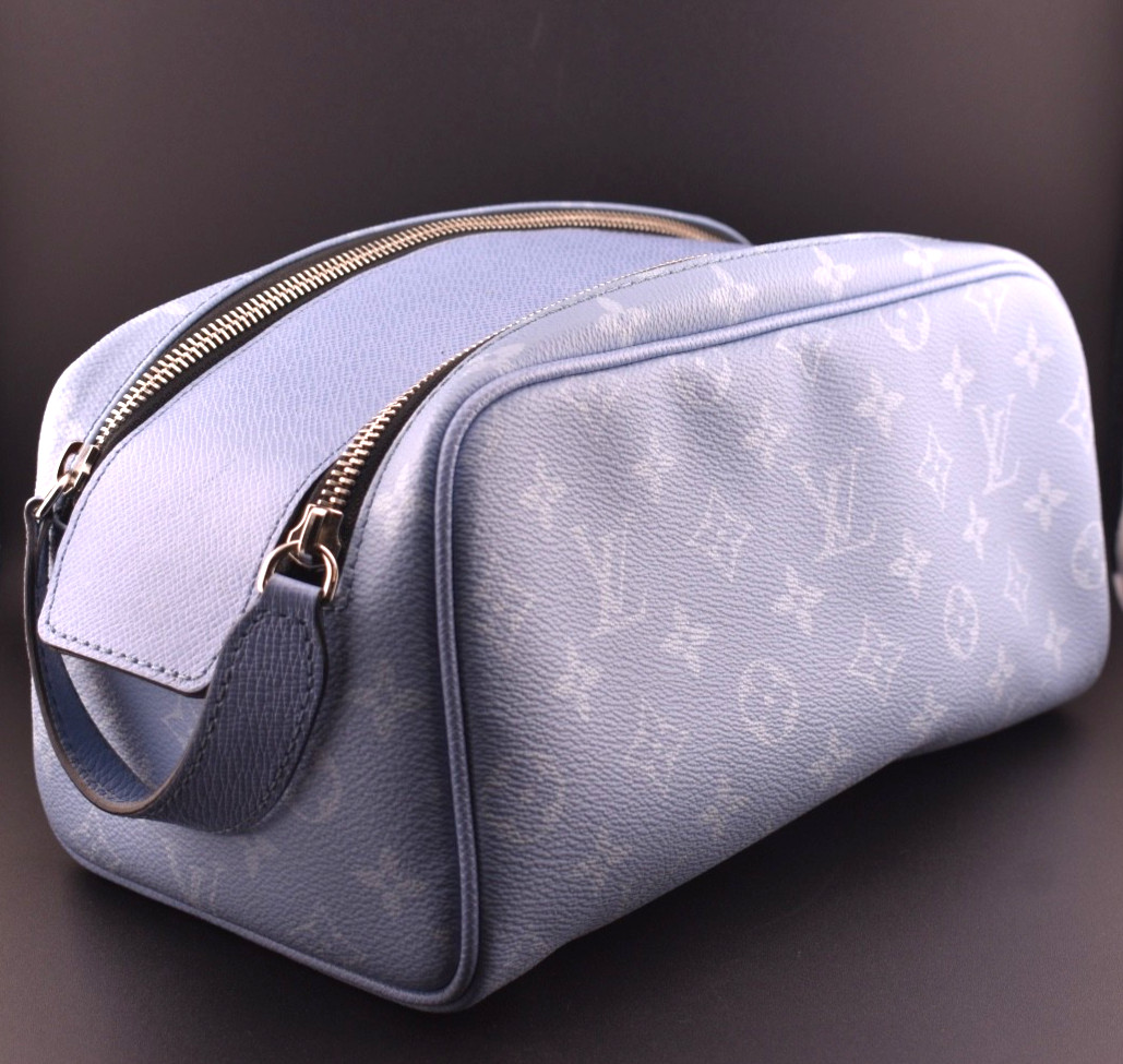 Louis Vuitton Monogram Dopp Kit Toiletry Bag – Light Blue