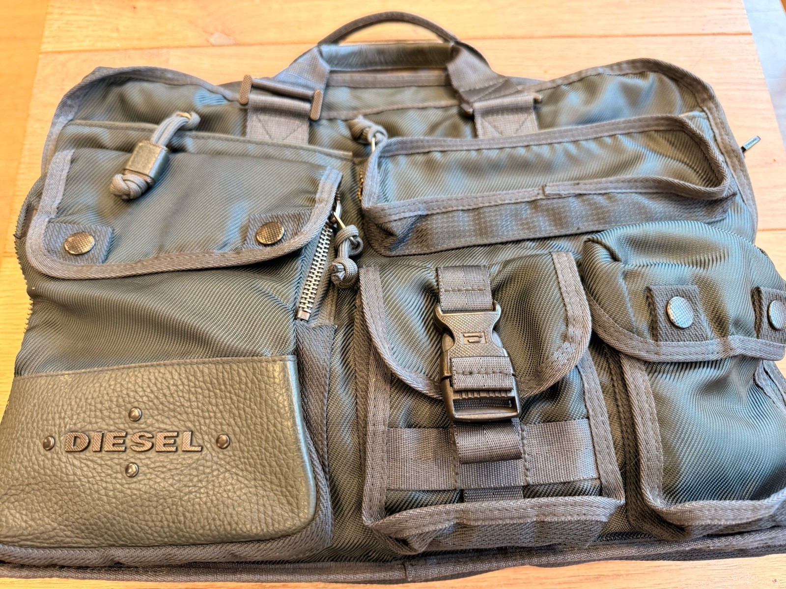 Diesel Business Messenger Laptop Cargo Olive /sage Bag Y2K No Strap
