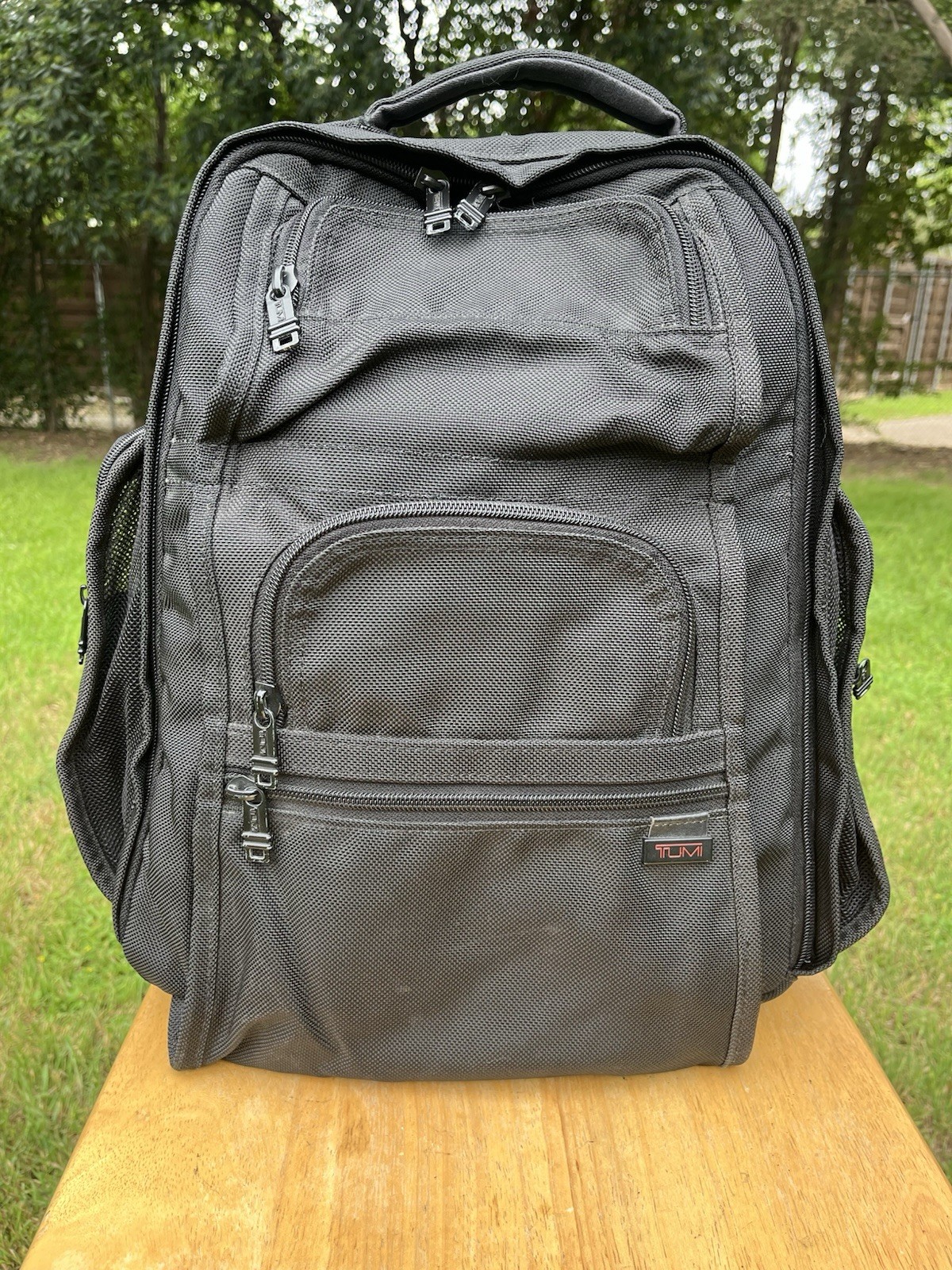 Tumi Alpha 2 Compact Laptop Brief Pack Black Ballistic Nylon Backpack