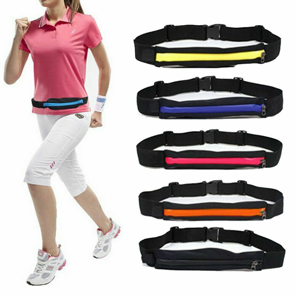 Men Women Outdoor Fitness Running Sports Belt Waterproof Phone Pouch Waist Bag