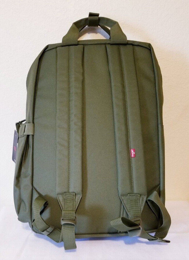 NWT LEVI’S Unisex BACKPACK L-PACK LARGE MILITARY GREEN POLYESTER 25 L Capacity