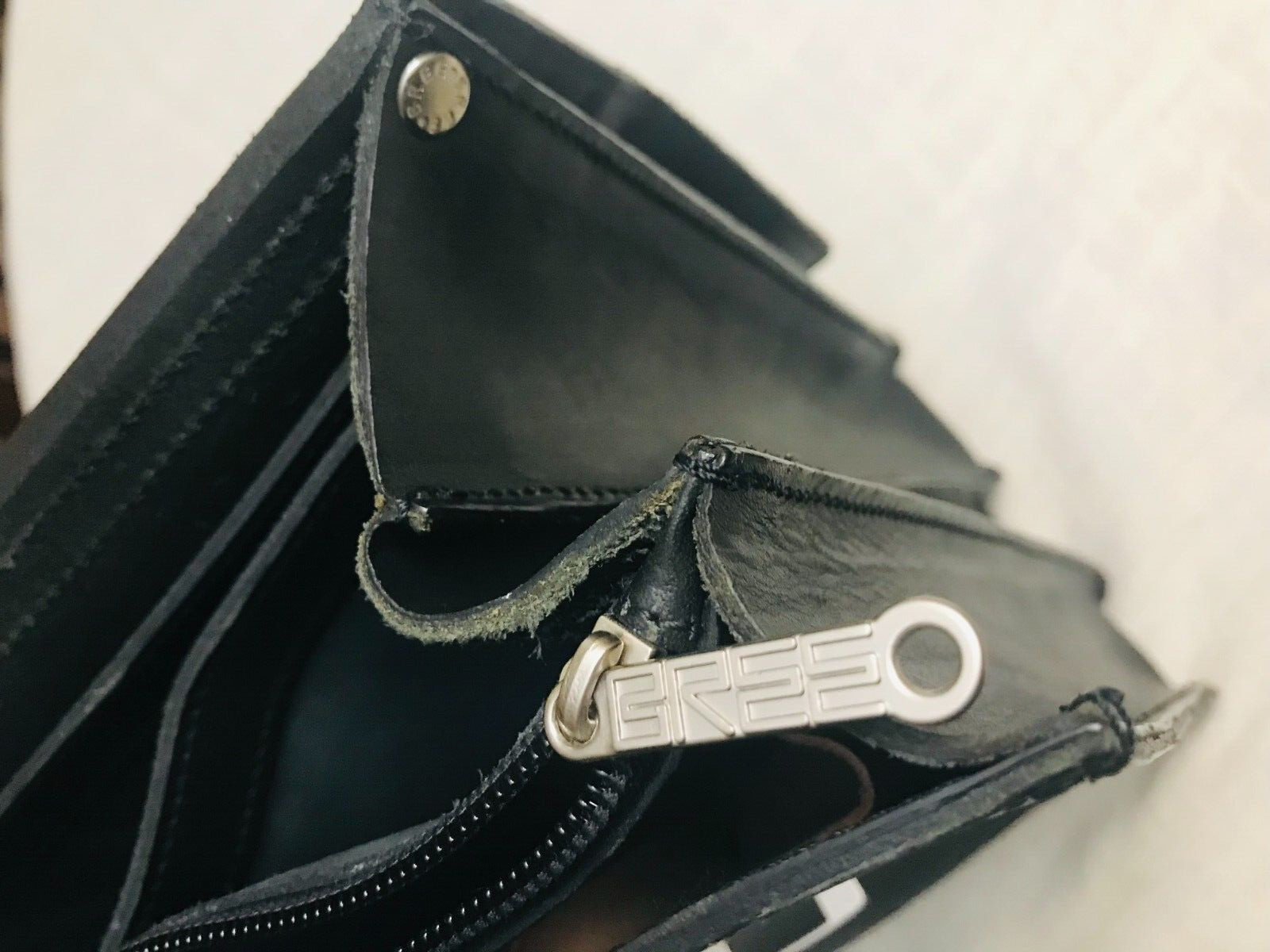 ORIGINAL BREE Heavy Black Leather Briefcase / Satchel / Portfolio – GERMANY