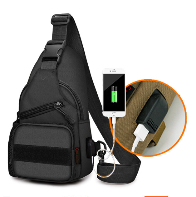 Men Backpack Tactical Sling Shoulder Bag Molle Travel Chest Pack Outdoor Hiking