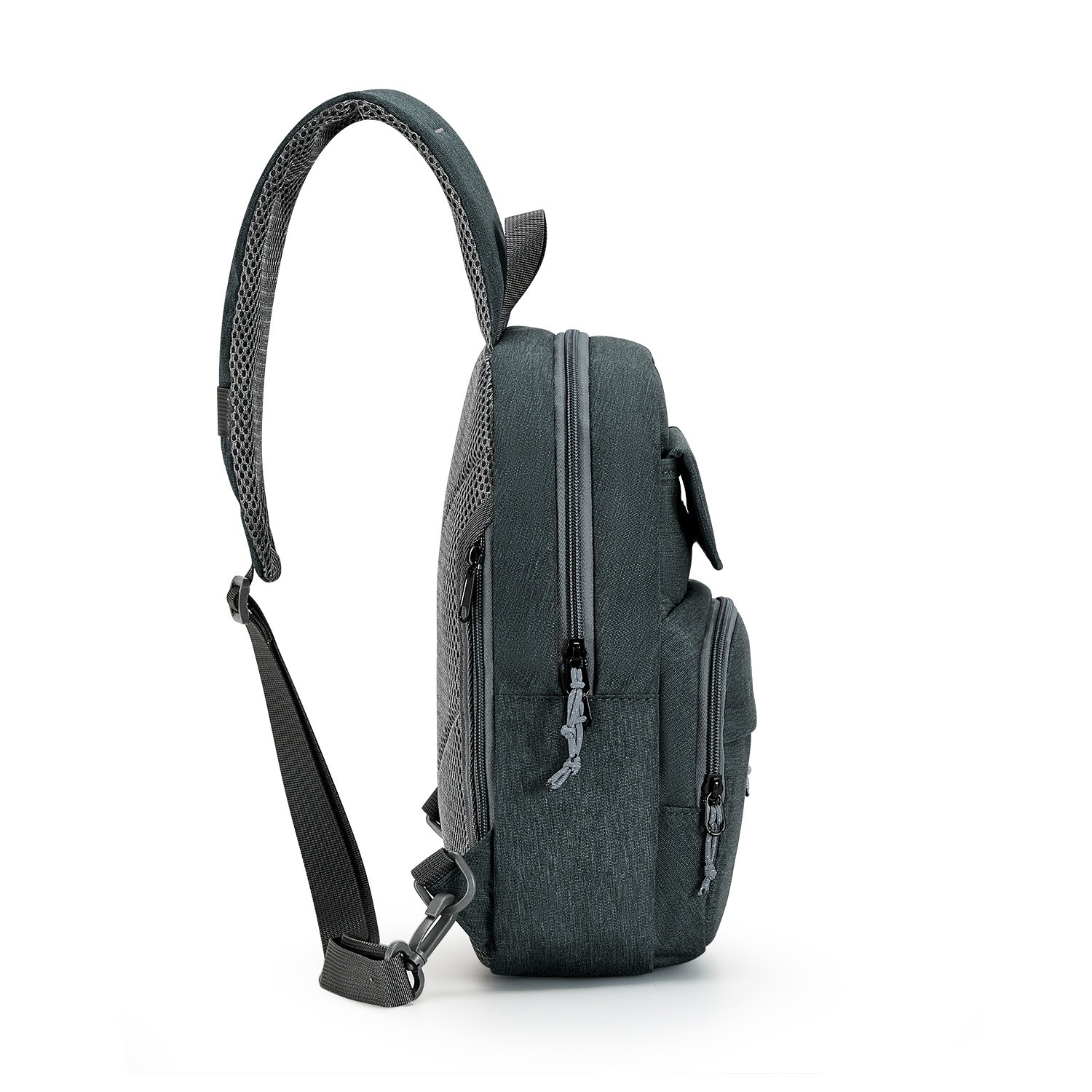 OIWAS Sling Crossbody Bag Casual Shoulder Bag Women Men’s Travel Chest Pack Gray