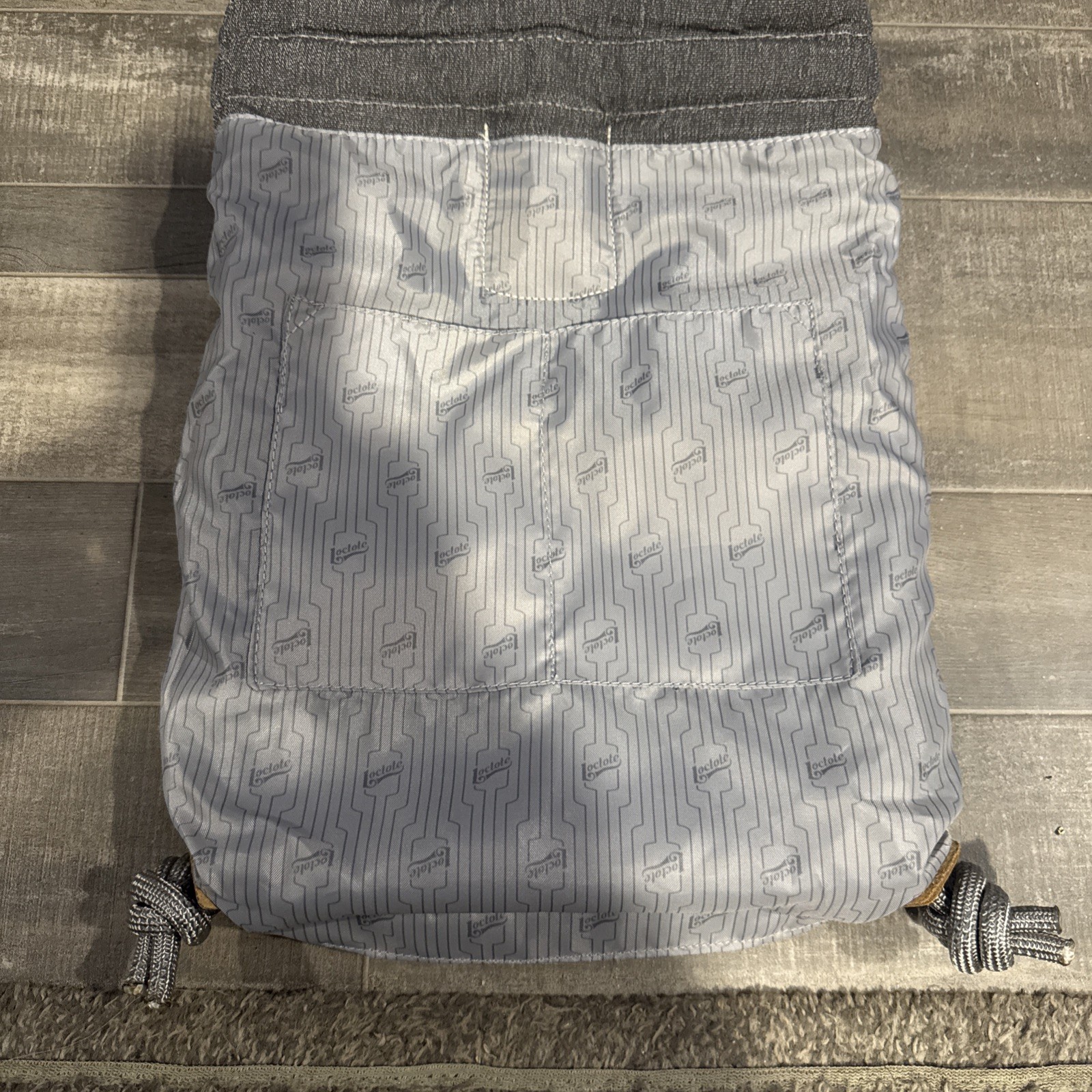 Loctote Original Flak Sack Gray Backpack Bag Loc Tote Anti-Theft