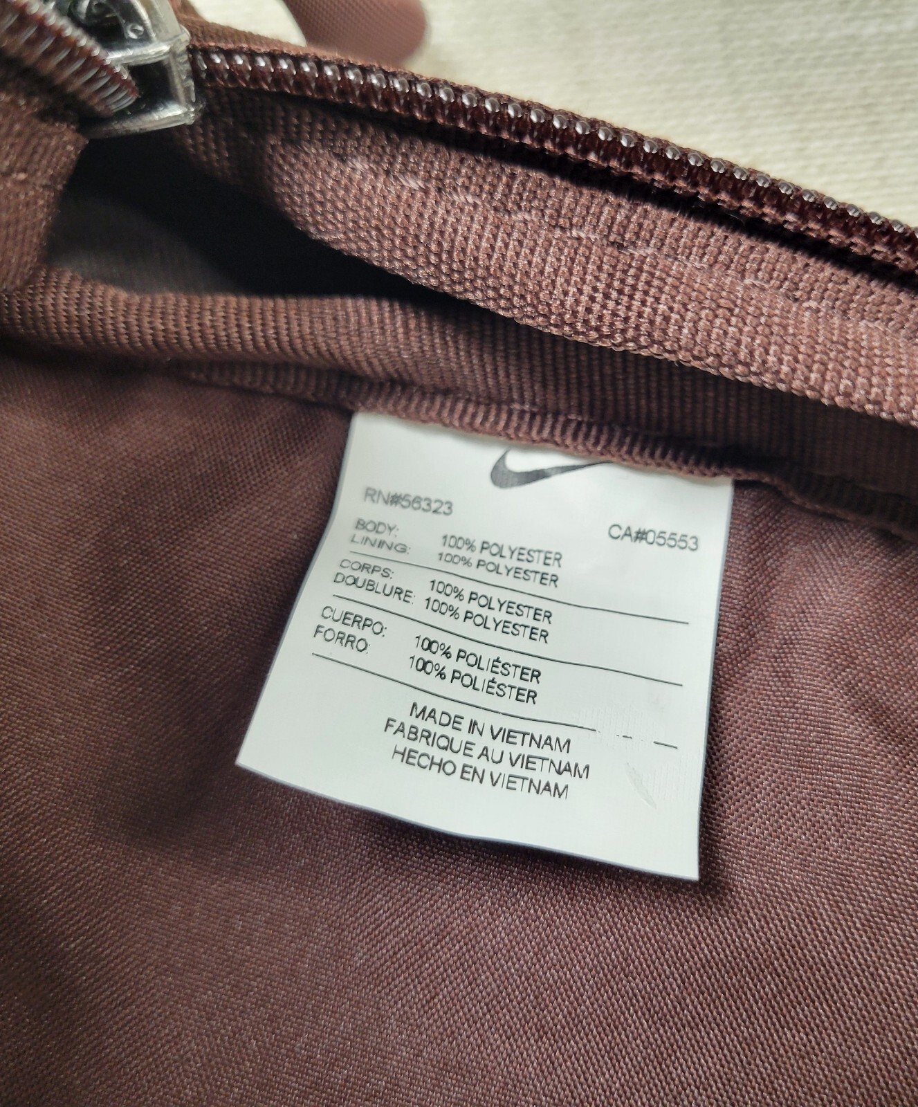 NIKE Elemental Premium Backpack 21L Brown Black Tech Pack Zip Sportswear