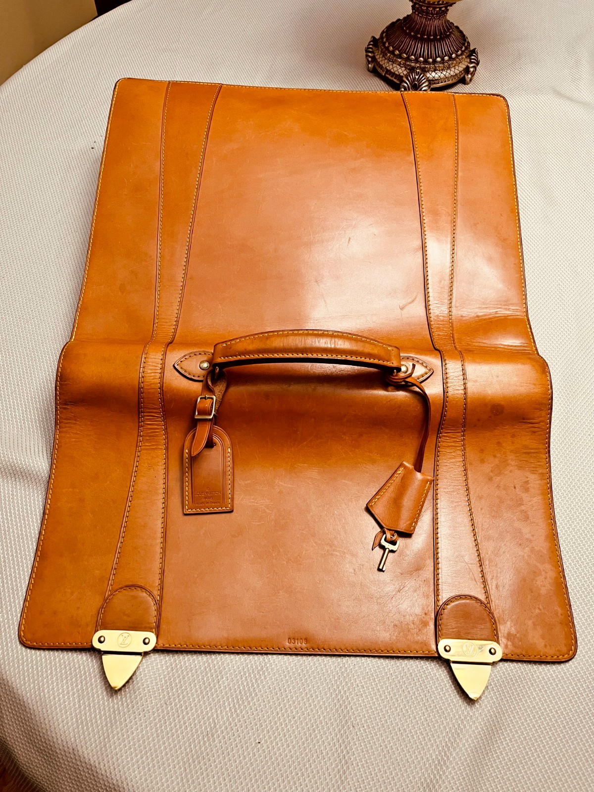 LOUIS VUITTON “SELBIT” NOMADE Leather Briefcase / Satchel / Portfolio – France