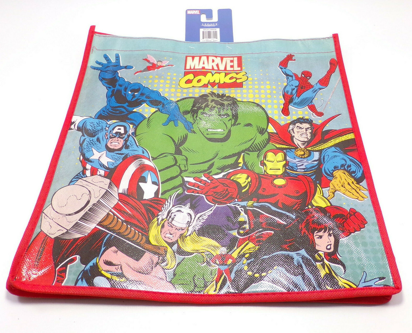 MARVEL Comics Tote Bag – Hulk, Iron Man, Thor, Captain America, Spider-Man…