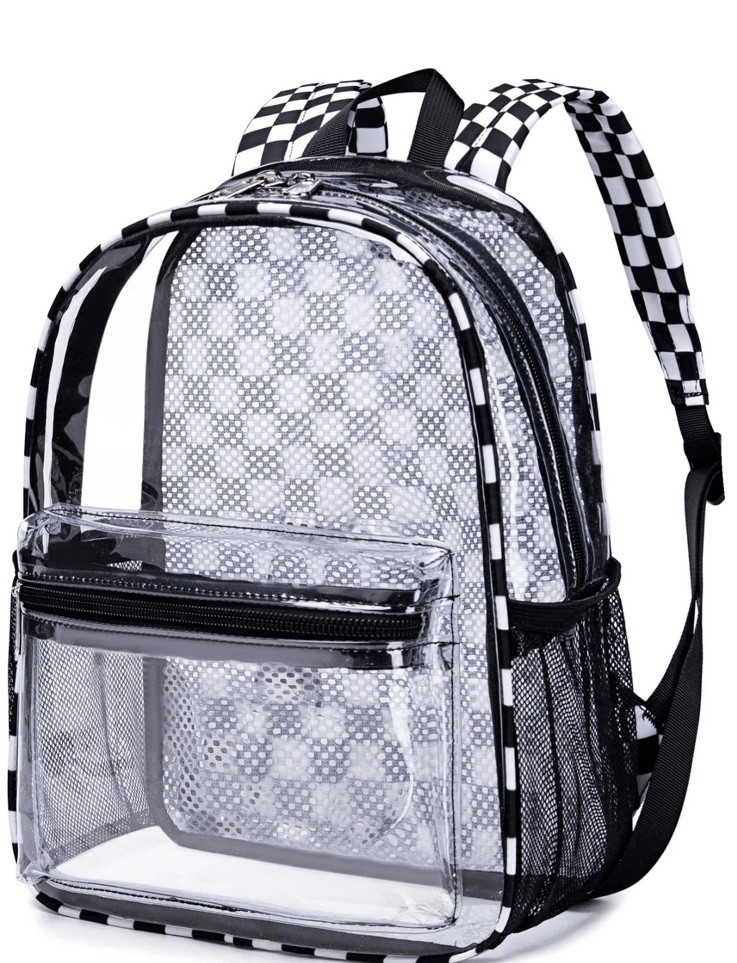 Clear Mini Backpack Stadium 12x12x6 Small Transparent Backpacks Plastic